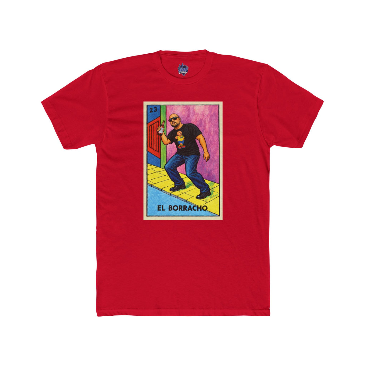 El Borracho Mexican Lotería T-Shirt